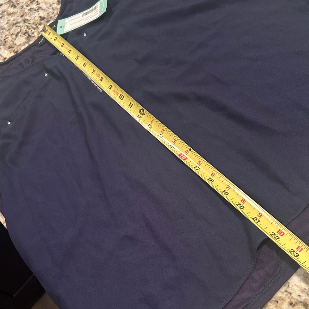 Stitch Fix Fortune+Ivy Navy Blue Leighton Zip Detail Tank Top - Picture 10 of 10